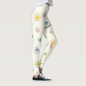 ラダーブックシームレスパターン レギンス (右)