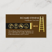 ラダーブラシ絵を描の手描きツールのアイコン 名刺 (正面)