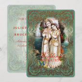 ラダ・クリシュナ ウェディングコレクション - 招待状 (正面/裏面)