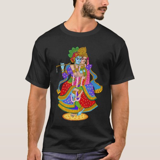 ラダ・クリシュナTシャツ Tシャツ (正面)