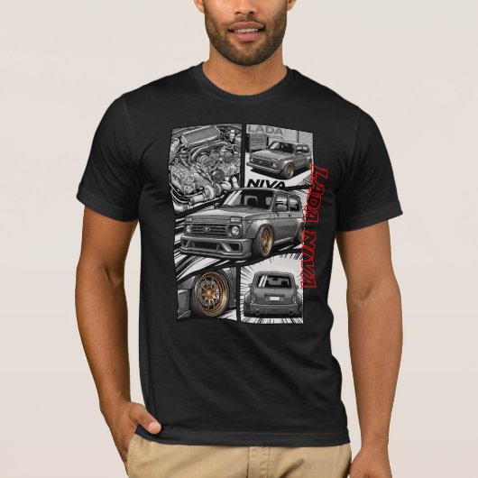 ラダ・ニバJDMマンガパネル Tシャツ (正面)