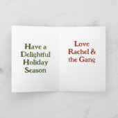 ラチェル集団2024折り畳みホリデーカード シーズンカード (内部)