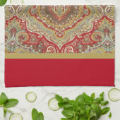 ラチペイズリー キッチンタオル (折り畳み)