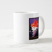 ラチャインデモンブランヴィンテージポスターヨーロッパ ジャンボコーヒーマグカップ (正面右)