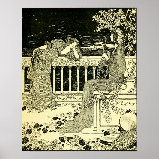 ラチャンソンのザサヴォイby Aubrey Beardsley 1896 ポスター (正面)
