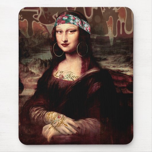 ラチョラモナリサメキシコ マウスパッド (正面)
