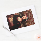 ラチョラモナリサメキシコ 長方形シール (封筒)