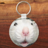 ラッおもしろいト顔ボタンキーチェーン キーホルダー (正面)