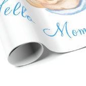 ラッおもしろいプ紙ストーク運のベビーあなたのテキスト ラッピングペーパー (ロールコーナー)