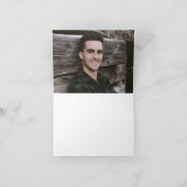 ラッはっきりしたドブルー王室の卒業式サンキューカード サンキューカード (内部)