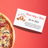 ラッイタリアンブ&ピザパーティーブライダルシャワーレシピ エンクロージャーカード