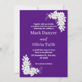 ラッエレガントクス結婚式招待状- モダン 招待状