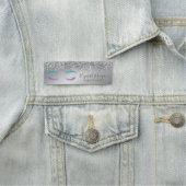 ラッエレガントシュ、シルバーグリッター《写真》ぼけ味メイクアップアーティスト 名札 (インサイチュ)