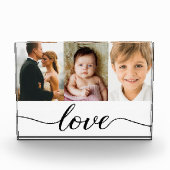 ラッエレガントスクリプト3枚モダン写真 フォトブロック (正面)