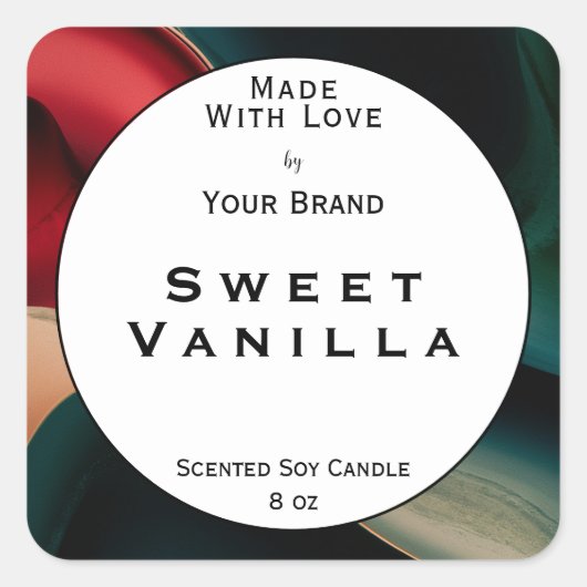 ラッエレガントブ製品包装ラベル製製品 スクエアシール (正面)