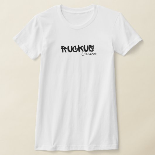 ラッカスの作成 Tシャツ (レイダウン)