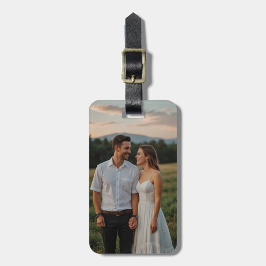 ラッカスタムグタグ付きパーソナライズされた ラゲッジタグ (正面縦)