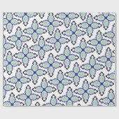 ラッカスタムピング抽象デザイン紙 ラッピングペーパー (フラット)