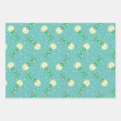 ラッカラフルピング紙に誕生日のキャンドル1 ラッピングペーパーシート (正面2)