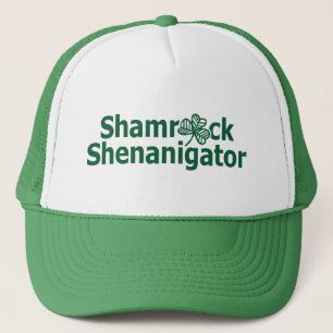 ラッキーおもしろいアイリッシュシャムロックSt patricks day キャップ