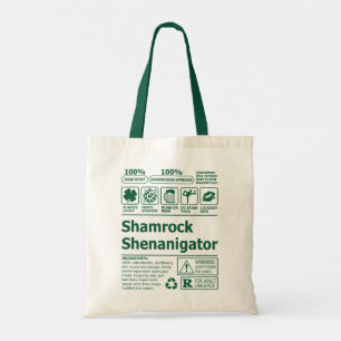 ラッキーおもしろいアイリッシュシャムロックSt patricks day トートバッグ