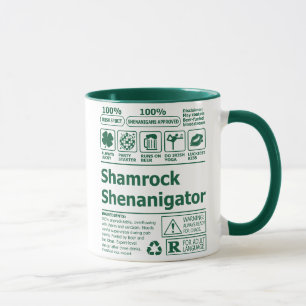 ラッキーおもしろいアイリッシュシャムロックSt patricks day マグカップ