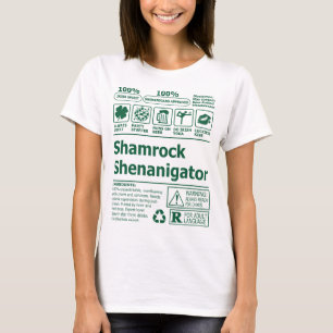 ラッキーおもしろいアイリッシュシャムロックSt patricks day Tシャツ