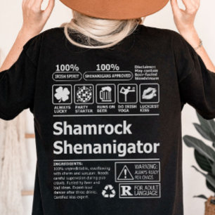 ラッキーおもしろいアイリッシュシャムロックSt patricks day Tシャツ
