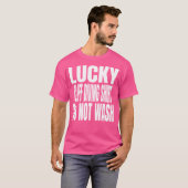 ラッキーおもしろいクリフダイビングは洗濯引用文 Tシャツ (正面フル)