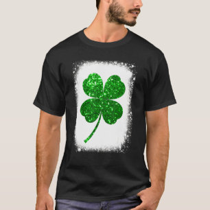 ラッキーおもしろいグリーンシャムロックリーフアイリッシュサンパトリック Tシャツ