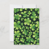 ラッキーおもしろいレプレチャウンサンパトリックの日パーティー サンキューカード (裏面)