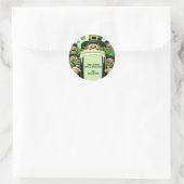 ラッキーおもしろいレプレチャウンサンパトリックの日パーティー ラウンドシール (バッグ)