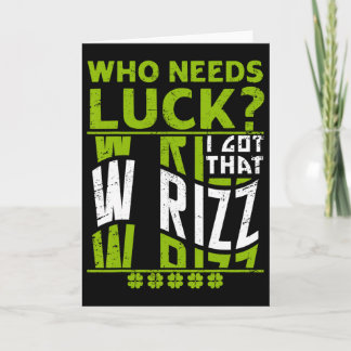 ラッキーがいらない 'W Rizz' があればいい、面白いセントパトリック カード