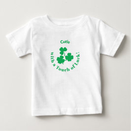 ラッキーが訪れるキュートなお子様!聖パトリックの日 ベビーTシャツ