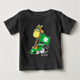 ラッキーさん。おもしろいキリン・セント・パトリックの日 ベビーTシャツ