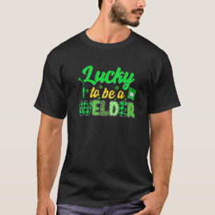 ラッキーでウェルダーなアイルランドの聖パトリックの日レペック Tシャツ
