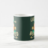 ラッキーで髭の生えた聖パトリックの日レプレシャン コーヒーマグカップ (中央)