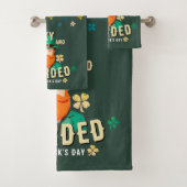 ラッキーで髭の生えた聖パトリックの日レプレシャン バスタオルセット (インサイチュ)