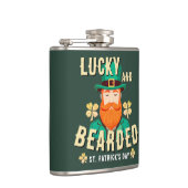 ラッキーで髭の生えた聖パトリックの日レプレシャン フラスク (右)