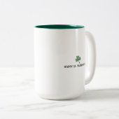 ラッキーなアイリッシュの夫の砂糖スカル ツートーンマグカップ (正面右)