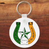 ラッキーなアイルランドの馬蹄形 キーホルダー (正面)