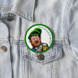 ラッキーなアイルランド人になるほど – St Patrick's Dayボタン 缶バッジ