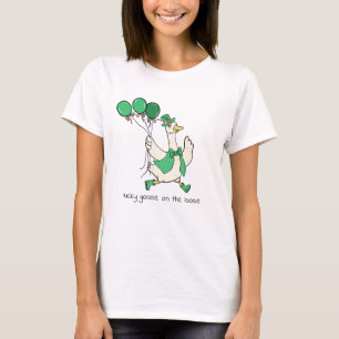 ラッキーなアヒルが大暴れ セントパトリックデー Tシャツ