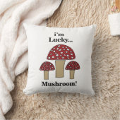 ラッキーなキノコ クッション (ブランケット)