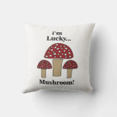ラッキーなキノコ クッション (裏面)