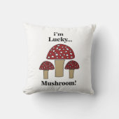 ラッキーなキノコ クッション (正面)