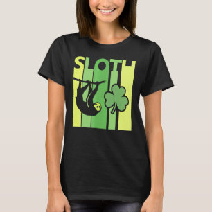 ラッキーなスロースター St.パトリックデーのアイリッシュヴィンテージ レトロS Tシャツ