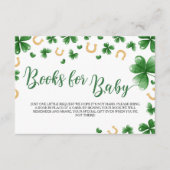 ラッキーなチャームの赤ちゃんシャワーブックリクエスト エンクロージャーカード (正面)