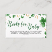 ラッキーなチャームの赤ちゃんシャワーブックリクエスト エンクロージャーカード (正面)