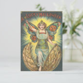 ラッキーなハロウィンのヴィンテージ招待状 招待状 (スタンド正面)